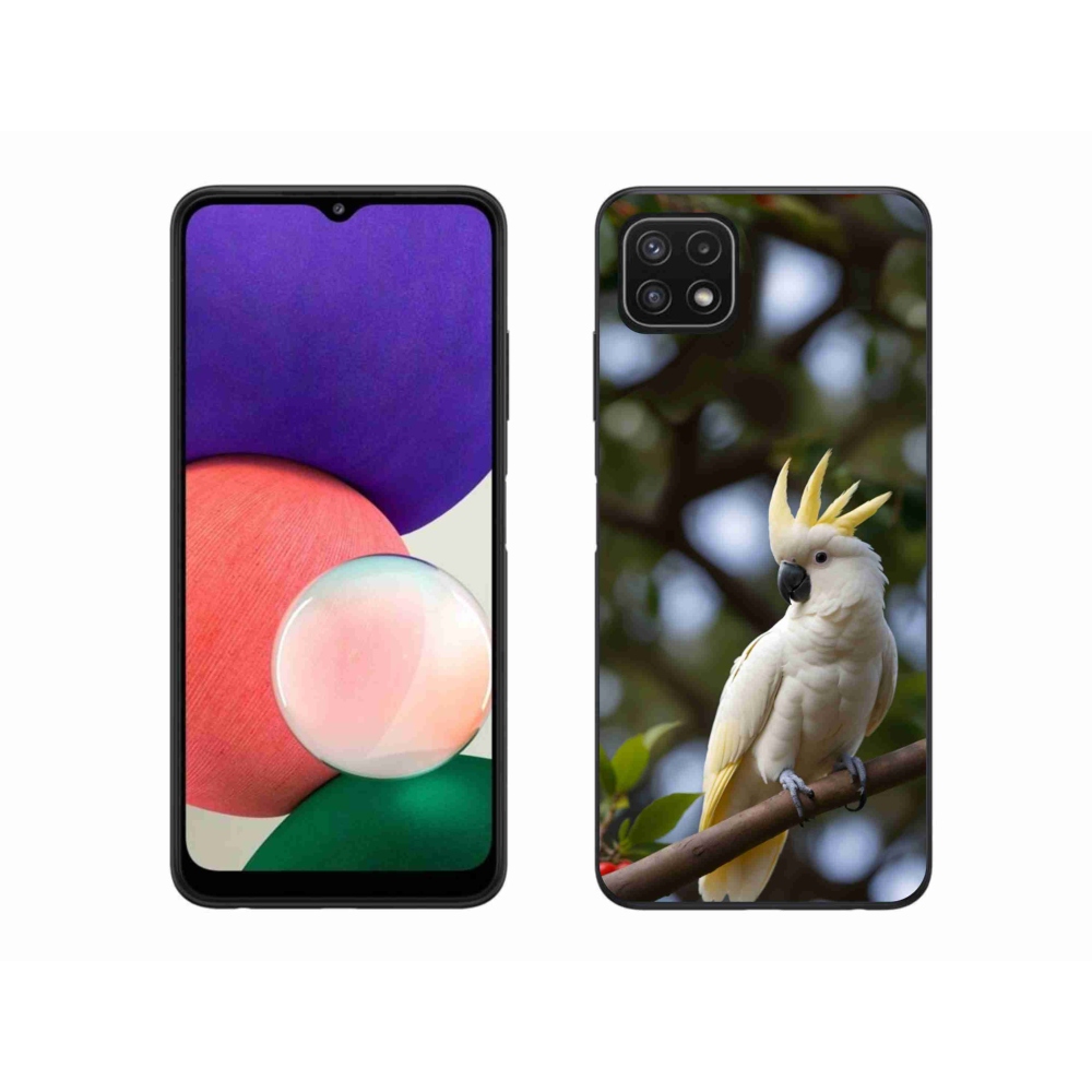 Gél borítás mmCase Samsung Galaxy A22 5G - papagáj kakadu 3