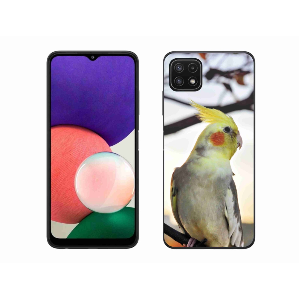 Gél borító mmCase Samsung Galaxy A22 5G - papagáj korela