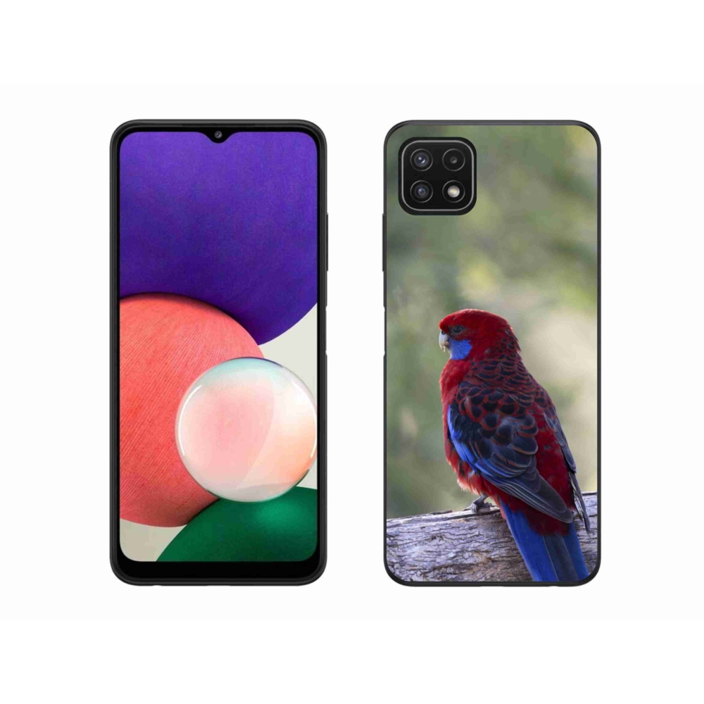 Zselés borítás mmCase Samsung Galaxy A22 5G - papagáj rosela