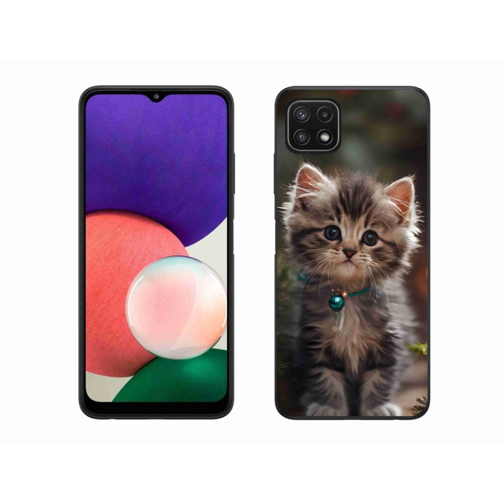 Gél borítás mmCase Samsung Galaxy A22 5G - aranyos cica 11