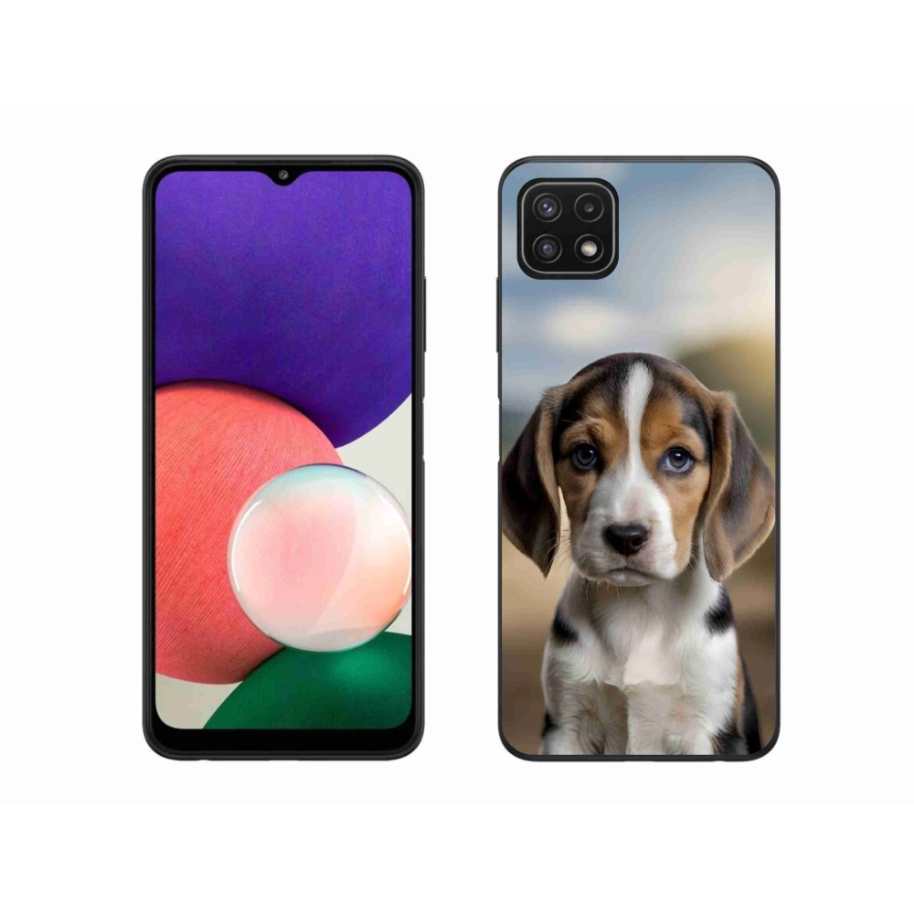 Gél borítás mmCase Samsung Galaxy A22 5G - aranyos beagle - Samsung Galaxy A22 5G számára