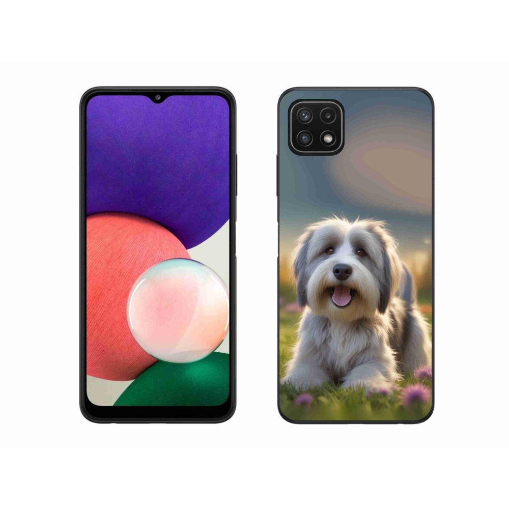 Gél borítás mmCase Samsung Galaxy A22 5G - aranyos havannai kutya
