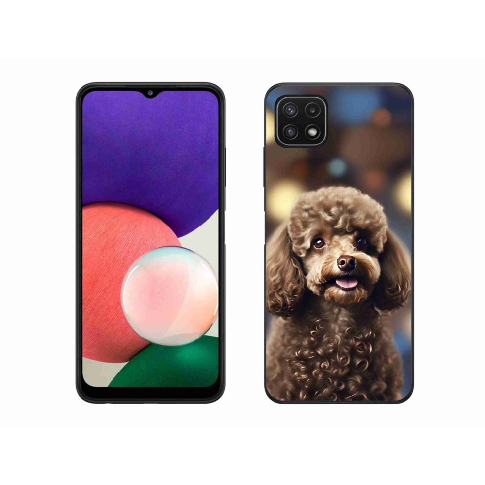 Gél borítás mmCase Samsung Galaxy A22 5G - aranyos uszkár