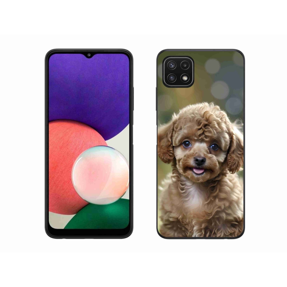 Gél borítás mmCase Samsung Galaxy A22 5G - aranyos uszkár