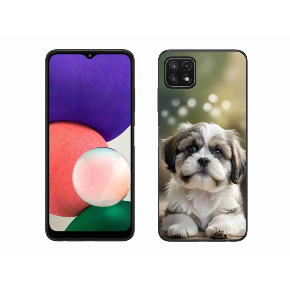 Gél borítás mmCase Samsung Galaxy A22 5G - aranyos shih-tzu