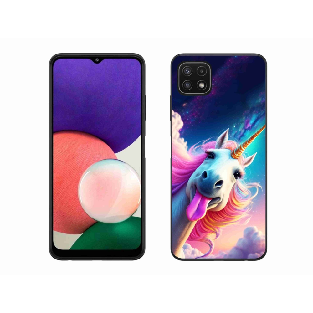 Gél borító mmCase Samsung Galaxy A22 5G - őrült egyszarvúhoz