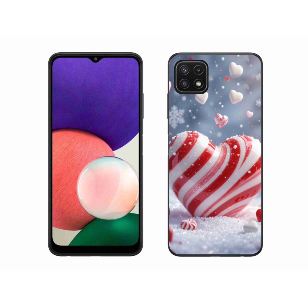 Gél borítás mmCase Samsung Galaxy A22 5G - édes szív