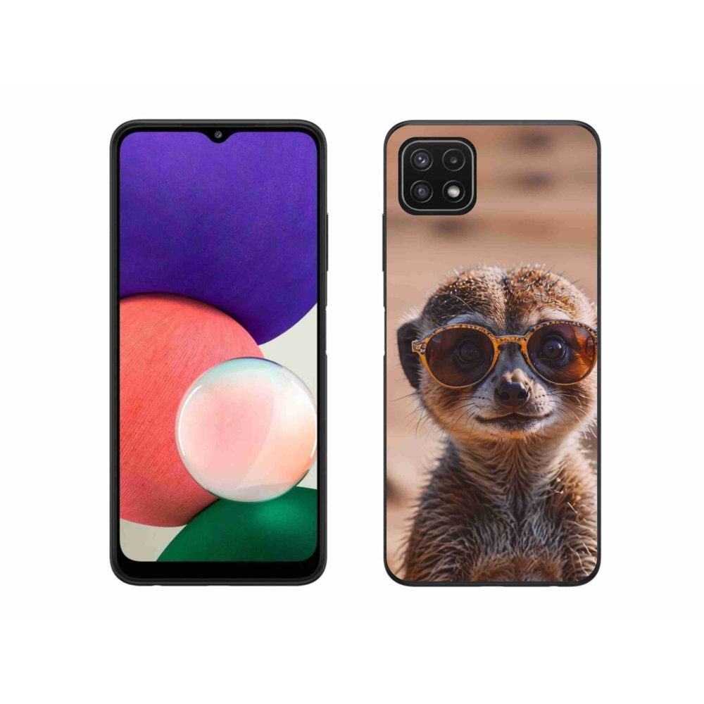 Gél borítás mmCase Samsung Galaxy A22 5G - stílusos surikata