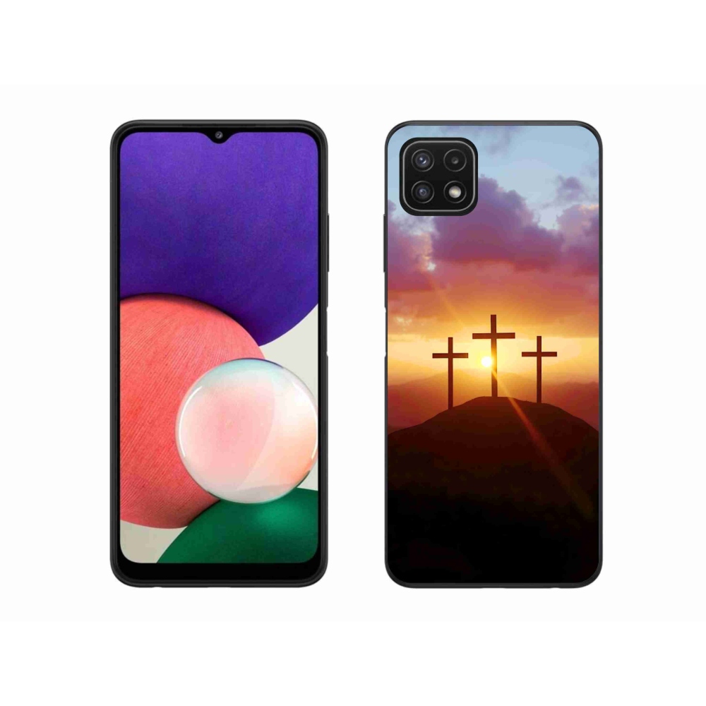 Zselés borítás mmCase Samsung Galaxy A22 5G - három kereszt