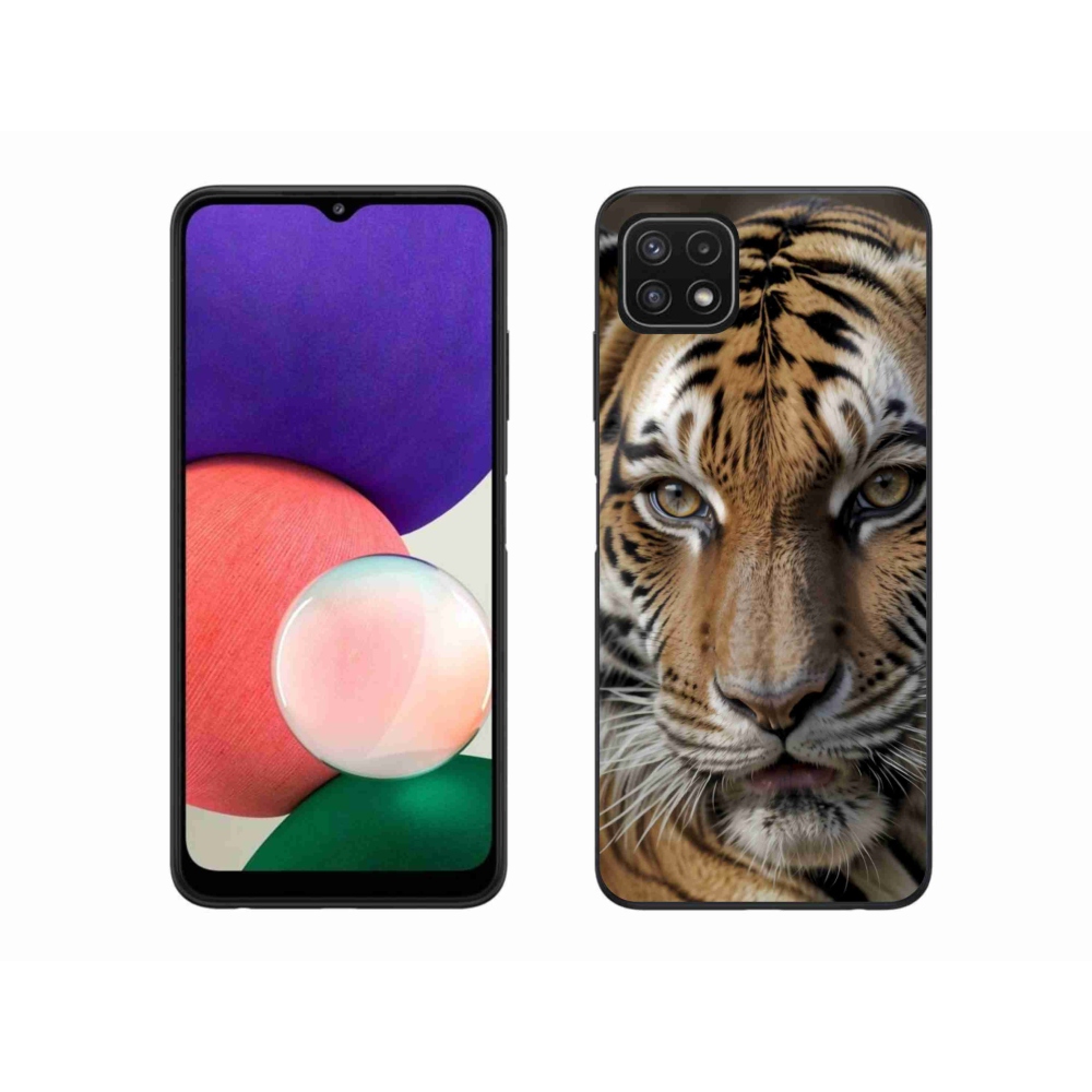 Zselés borítás mmCase Samsung Galaxy A22 5G - tigris nézet