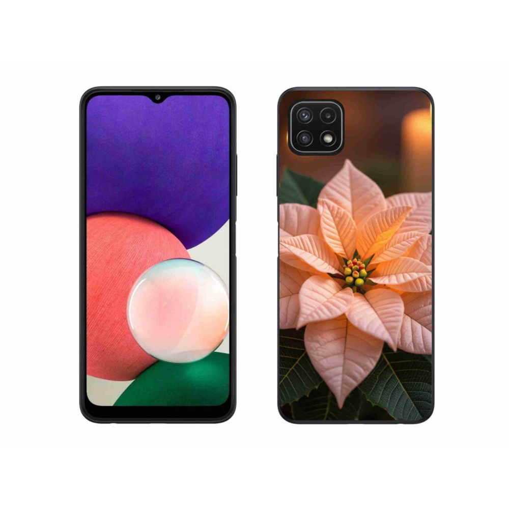 Gél borítás mmCase Samsung Galaxy A22 5G - mikulásvirág