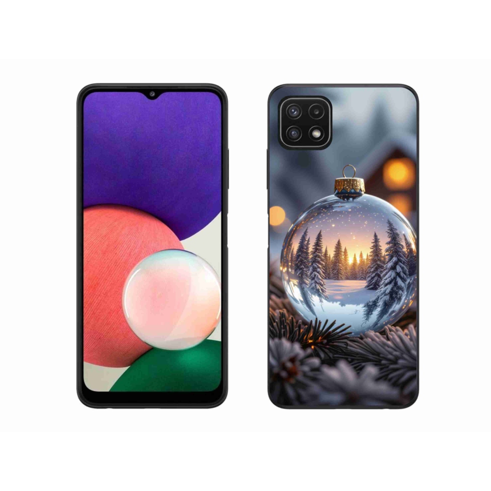 Gél borítás mmCase Samsung Galaxy A22 5G - Karácsonyi dekoráció