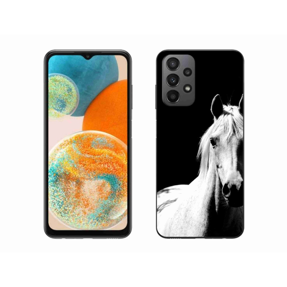 Zselés borítás mmCase Samsung Galaxy A23 4G/5G - fehér ló 5