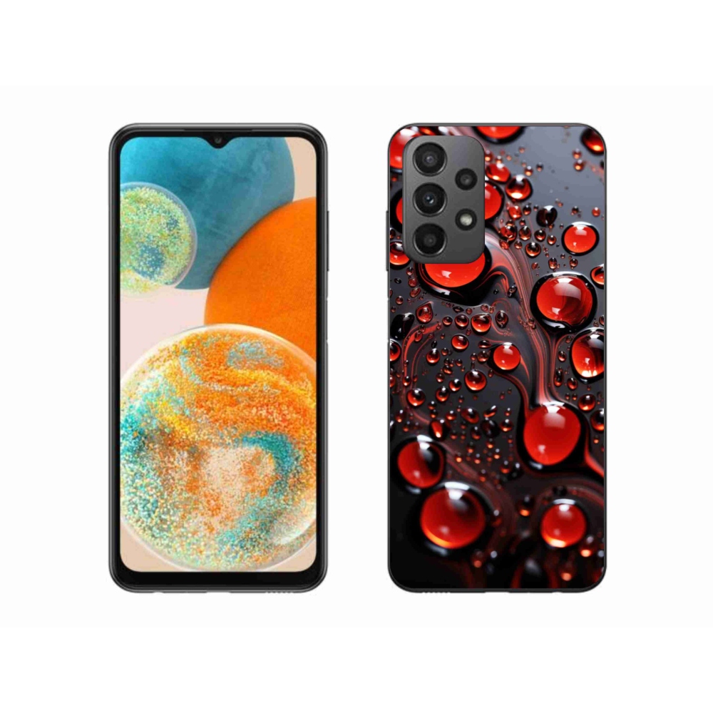 Gél védőhuzat mmCase Samsung Galaxy A23 4G/5G - piros csepp 2
