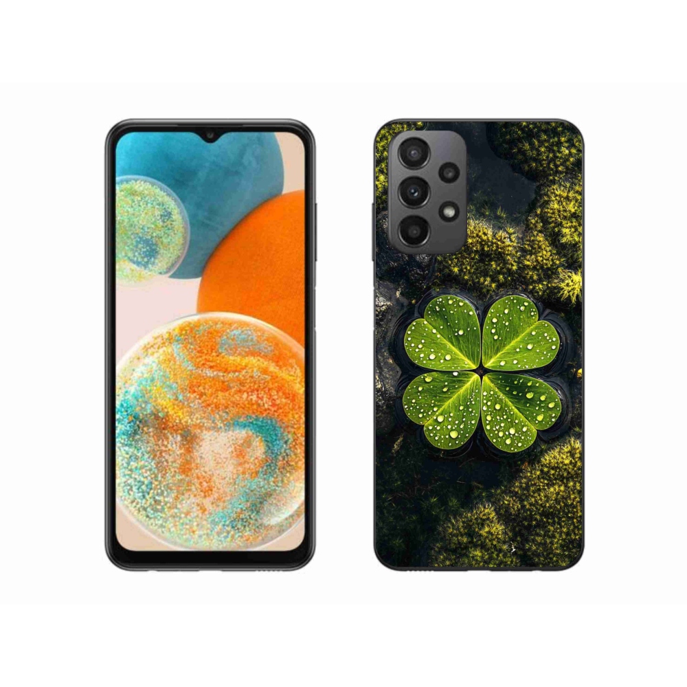 Gél borítás mmCase Samsung Galaxy A23 4G/5G készülékhez - négylevelű lóhere