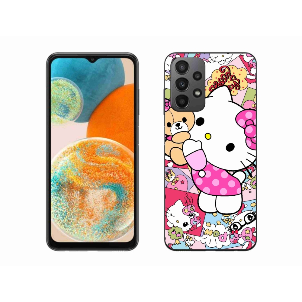 Gél borítás mmCase Samsung Galaxy A23 4G/5G készülékhez - aranyos cica