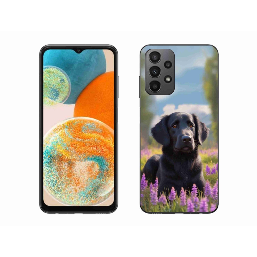 Zselés borítás mmCase Samsung Galaxy A23 4G/5G készülékhez - elegáns fekete retriever