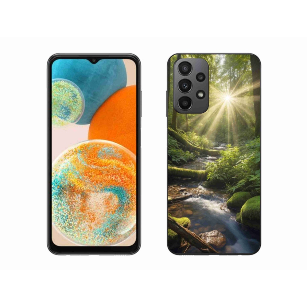 Gél borítás mmCase Samsung Galaxy A23 4G/5G - erdei mélységű tok Samsung Galaxy A23 4G/5G számára