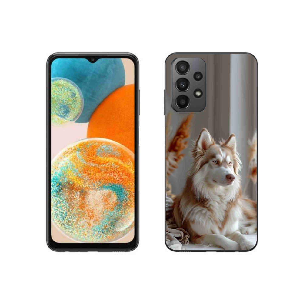 Zselés borítás mmCase Samsung Galaxy A23 4G/5G - csendes szibériai husky