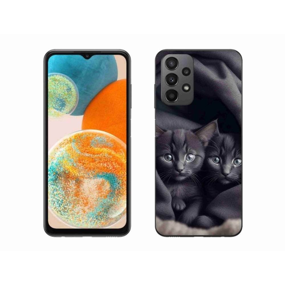 Zselés borítás mmCase Samsung Galaxy A23 4G/5G - cat duo - Samsung Galaxy A23 4G/5G - cat duo