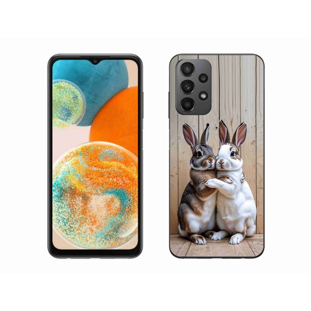Zselés borítás mmCase Samsung Galaxy A23 4G/5G - nyúl párhoz