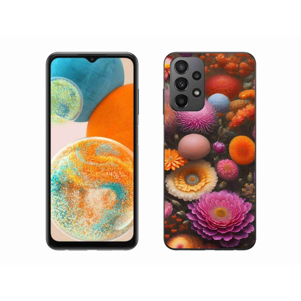 Gél borítás mmCase Samsung Galaxy A23 4G/5G - virágos kompozícióhoz