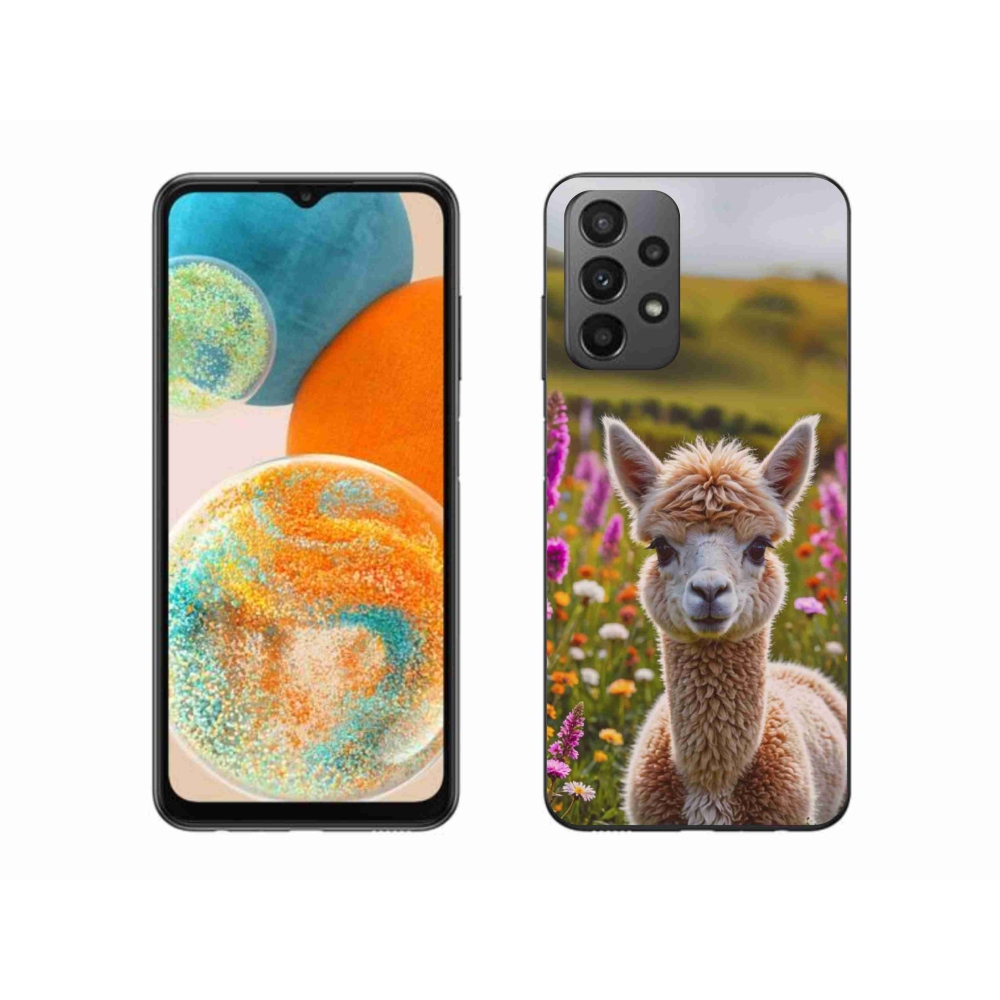 Gél borítás mmCase Samsung Galaxy A23 4G/5G készülékhez - láma a réten