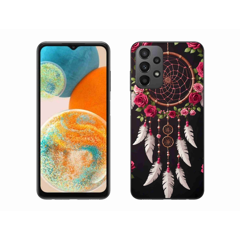 Gél borítás mmCase Samsung Galaxy A23 4G/5G készülékhez - álomfogó rózsákkal