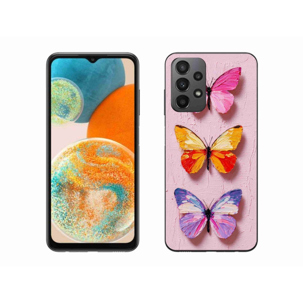 Gél borítás mmCase Samsung Galaxy A23 4G/5G - pillangó szentháromsághoz