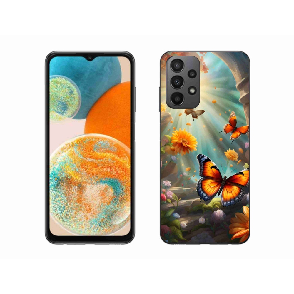 Gél borítás mmCase Samsung Galaxy A23 4G/5G - pillangó kert 2