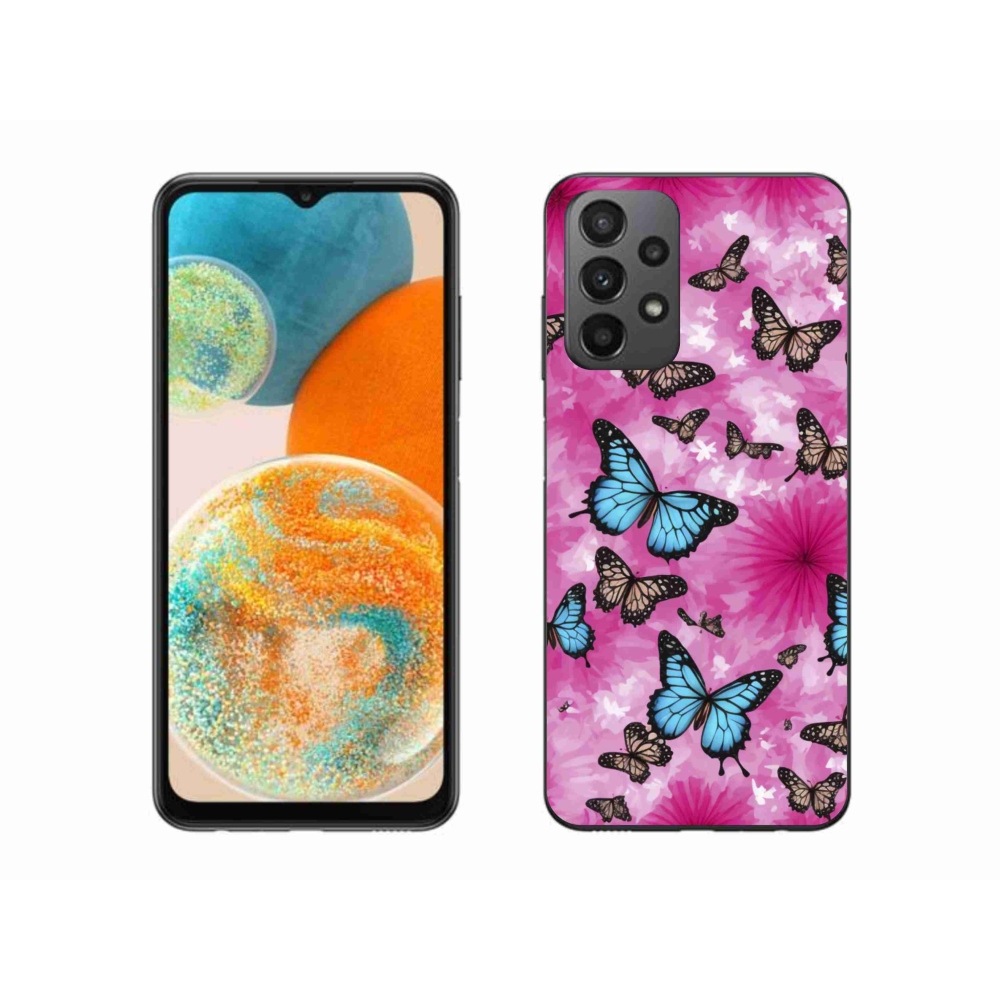 Gél borítás mmCase Samsung Galaxy A23 4G/5G - pillangókert - Samsung Galaxy A23 4G/5G számára