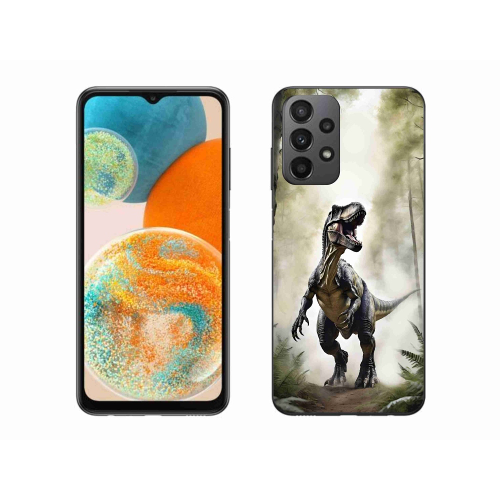 Gél borítás mmCase Samsung Galaxy A23 4G/5G készülékhez - dühös T-Rex
