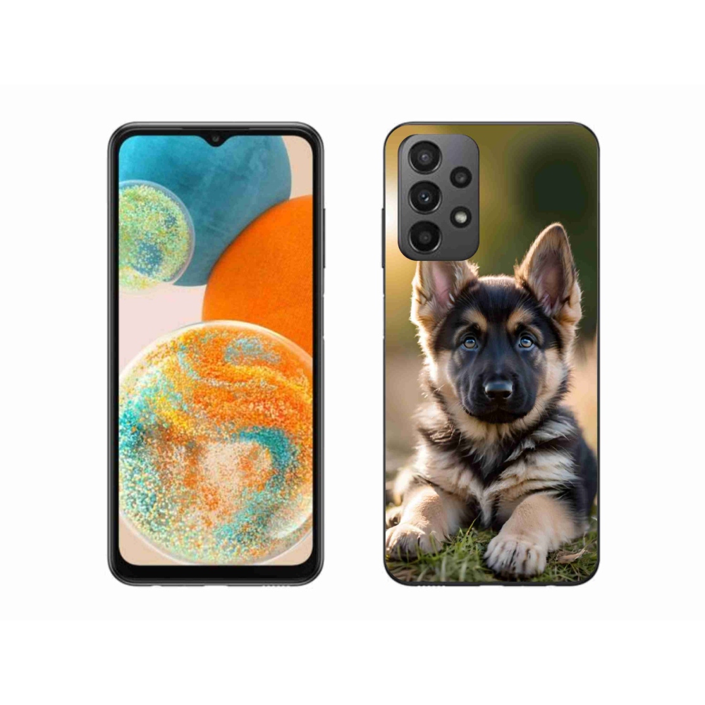 Gél borítás mmCase Samsung Galaxy A23 4G/5G készülékhez - Német juhászkutya a természetben