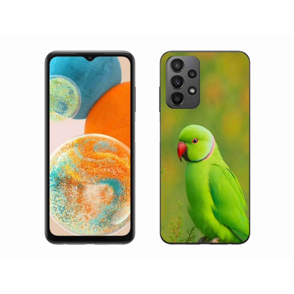 Gél borítás mmCase Samsung Galaxy A23 4G/5G - papagáj alexandr 2
