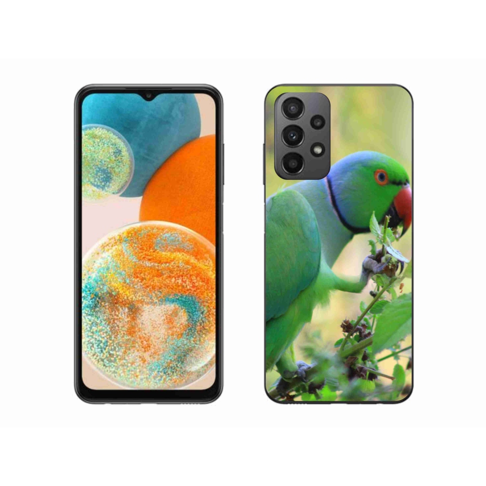Zselés borítás mmCase Samsung Galaxy A23 4G/5G - papagáj alexandr