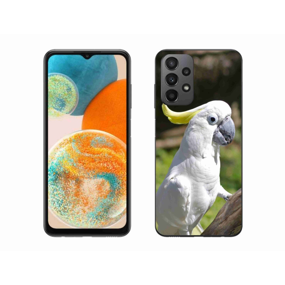 Gél borítás mmCase Samsung Galaxy A23 4G/5G készülékhez - papagáj kakadu 2