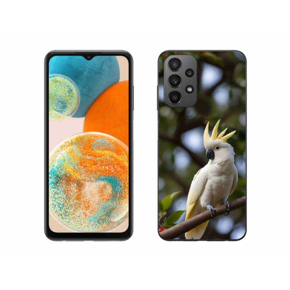 Gél borítás mmCase Samsung Galaxy A23 4G/5G készülékhez - papagáj kakadu 3