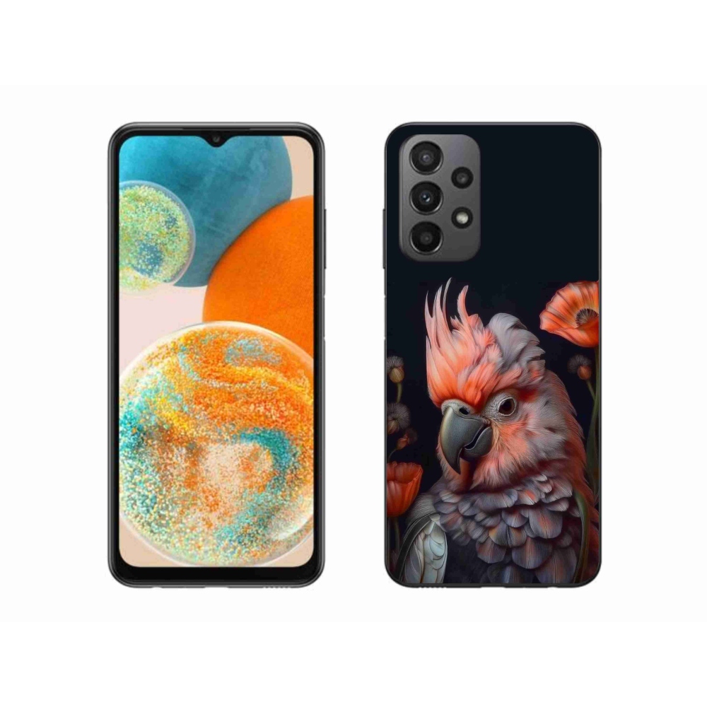 Gél borítás mmCase Samsung Galaxy A23 4G/5G - papagáj kakadu színekben