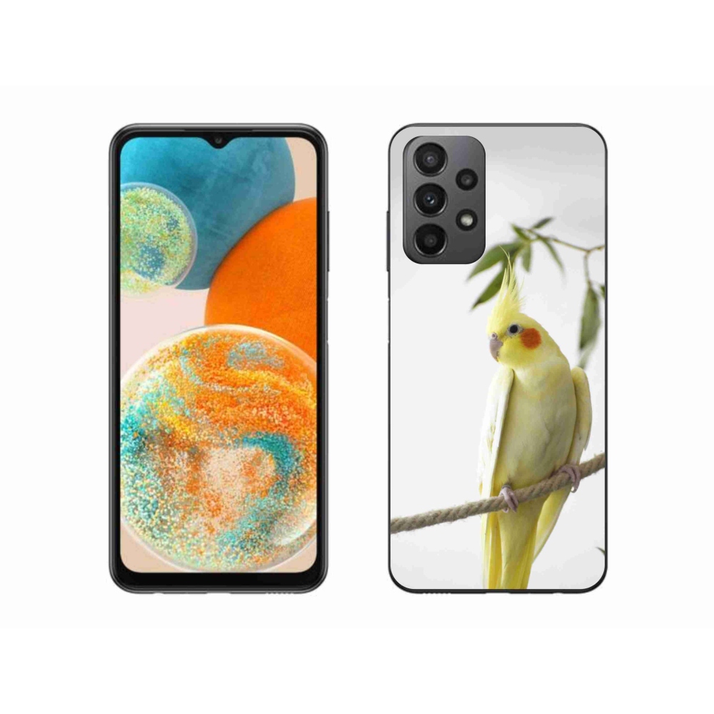 Gél borító mmCase Samsung Galaxy A23 4G/5G - papagáj korela chocholatá