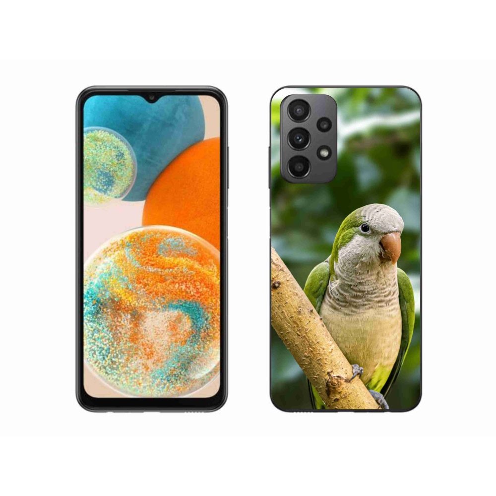 Zselés borítás mmCase Samsung Galaxy A23 4G/5G készülékhez - papagáj