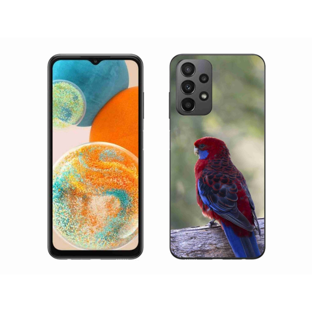 Gél borítás mmCase Samsung Galaxy A23 4G/5G készülékhez - papagáj rózsa