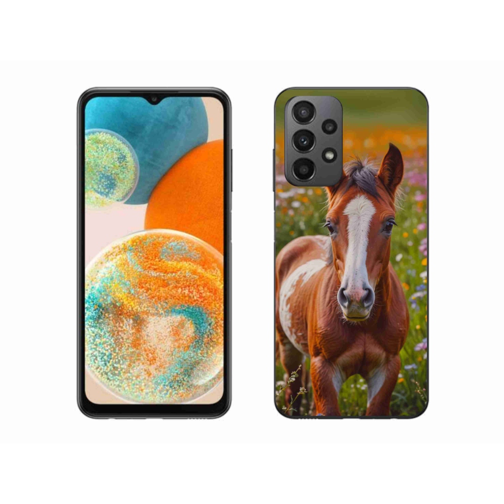 Gél borítás mmCase Samsung Galaxy A23 4G/5G - aranyos csikó - Samsung Galaxy A23 4G/5G - aranyos csikó