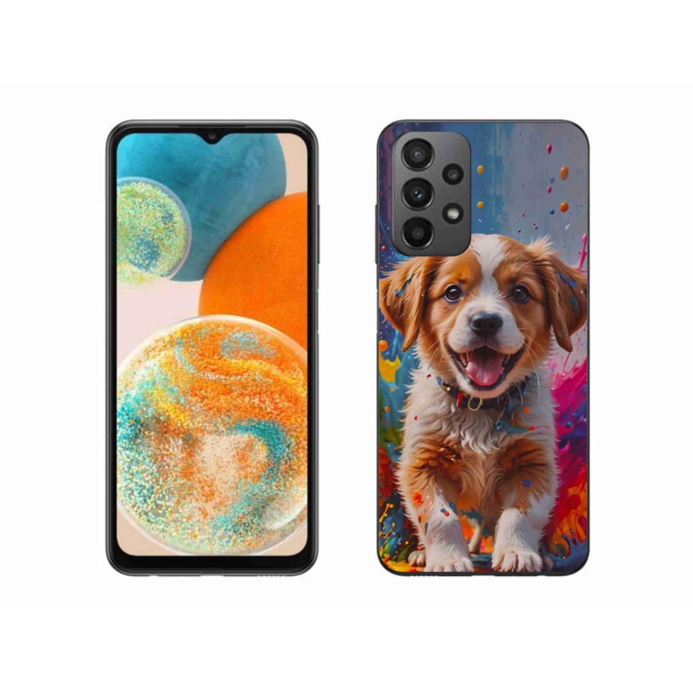 Gél borítás mmCase Samsung Galaxy A23 4G/5G - aranyos kiskutya 3