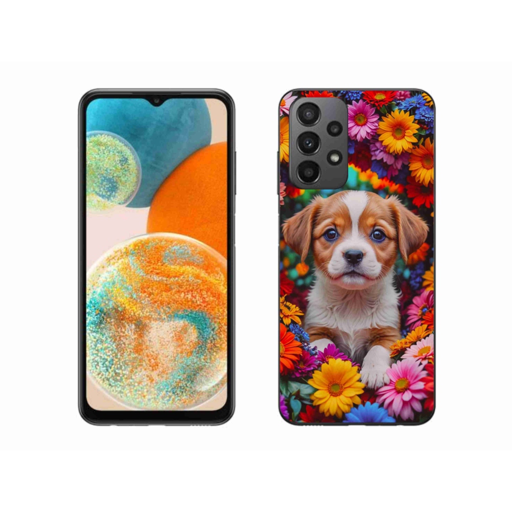 Gél borítás mmCase Samsung Galaxy A23 4G/5G készülékhez - aranyos kiskutya