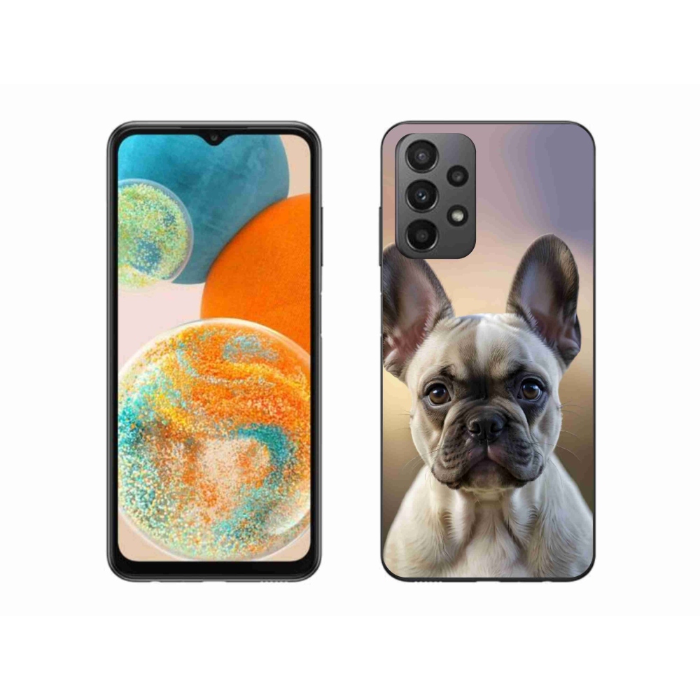 Gél borítás mmCase Samsung Galaxy A23 4G/5G készülékhez - aranyos francia bulldog