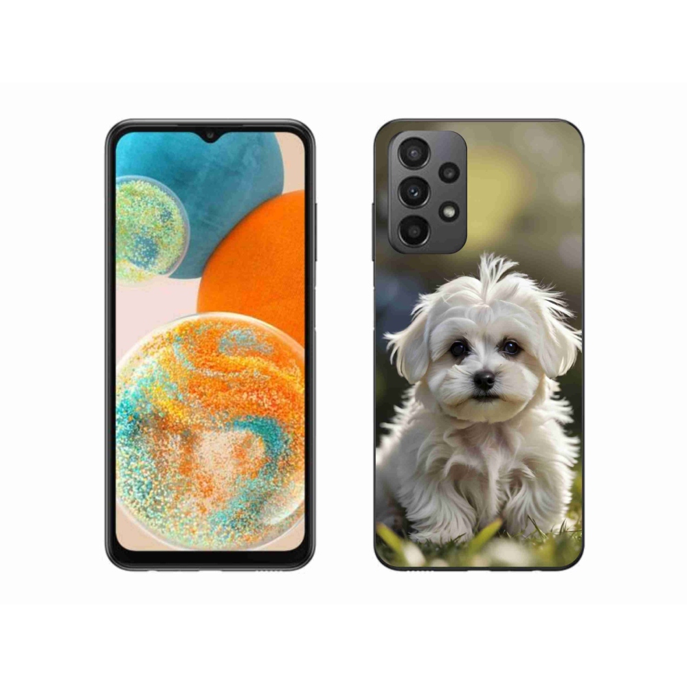 Gél borítás mmCase Samsung Galaxy A23 4G/5G készülékhez - aranyos máltai kutya