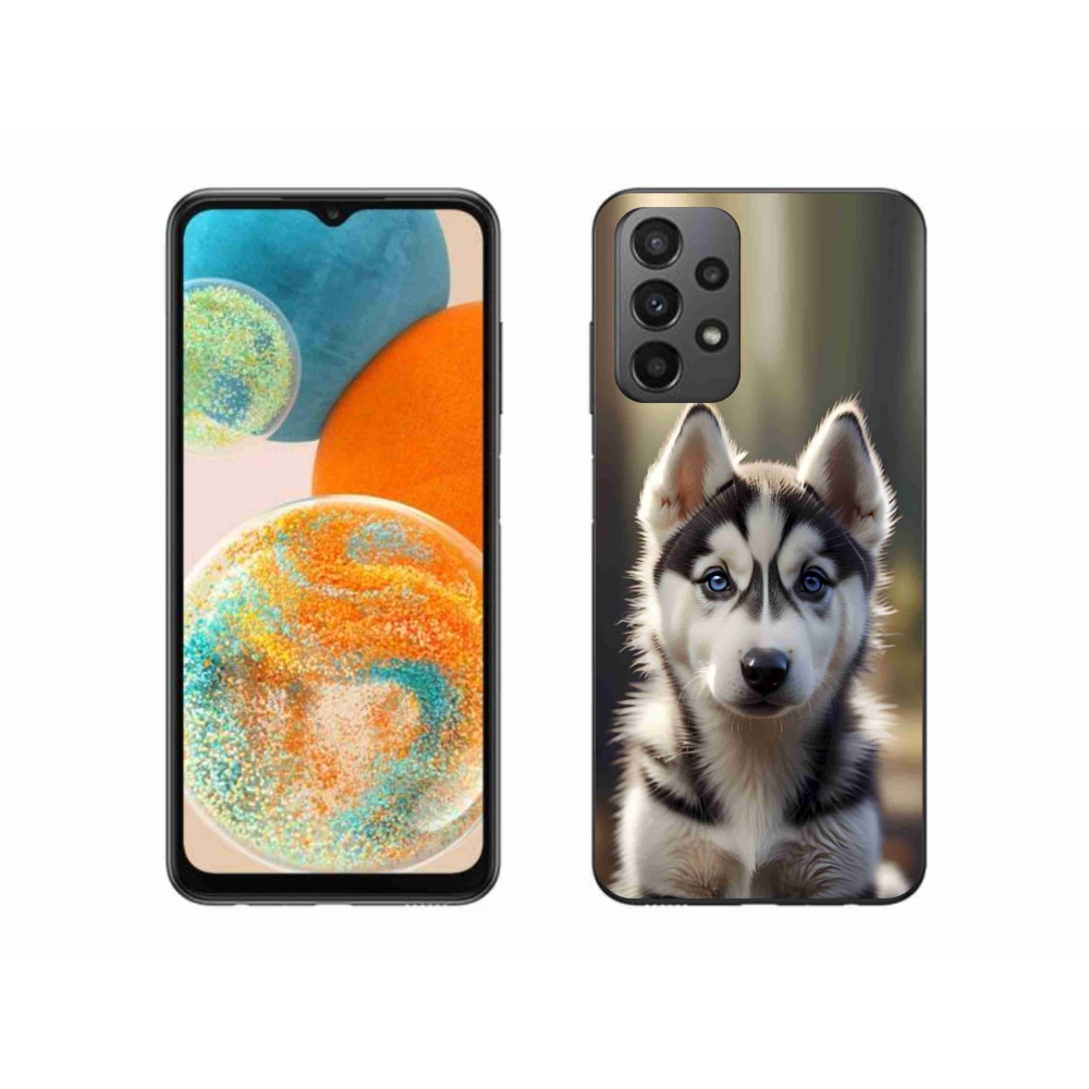 Gél borítás mmCase Samsung Galaxy A23 4G/5G készülékhez - aranyos szibériai husky