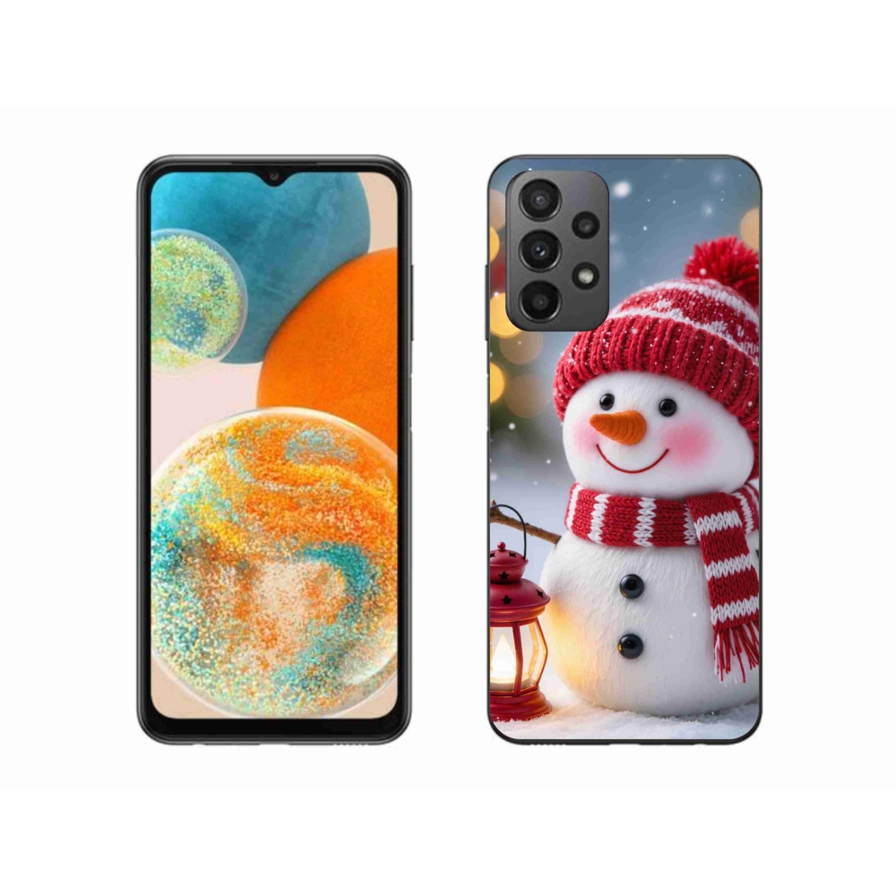 Zselés borítás mmCase Samsung Galaxy A23 4G/5G - hóember 2