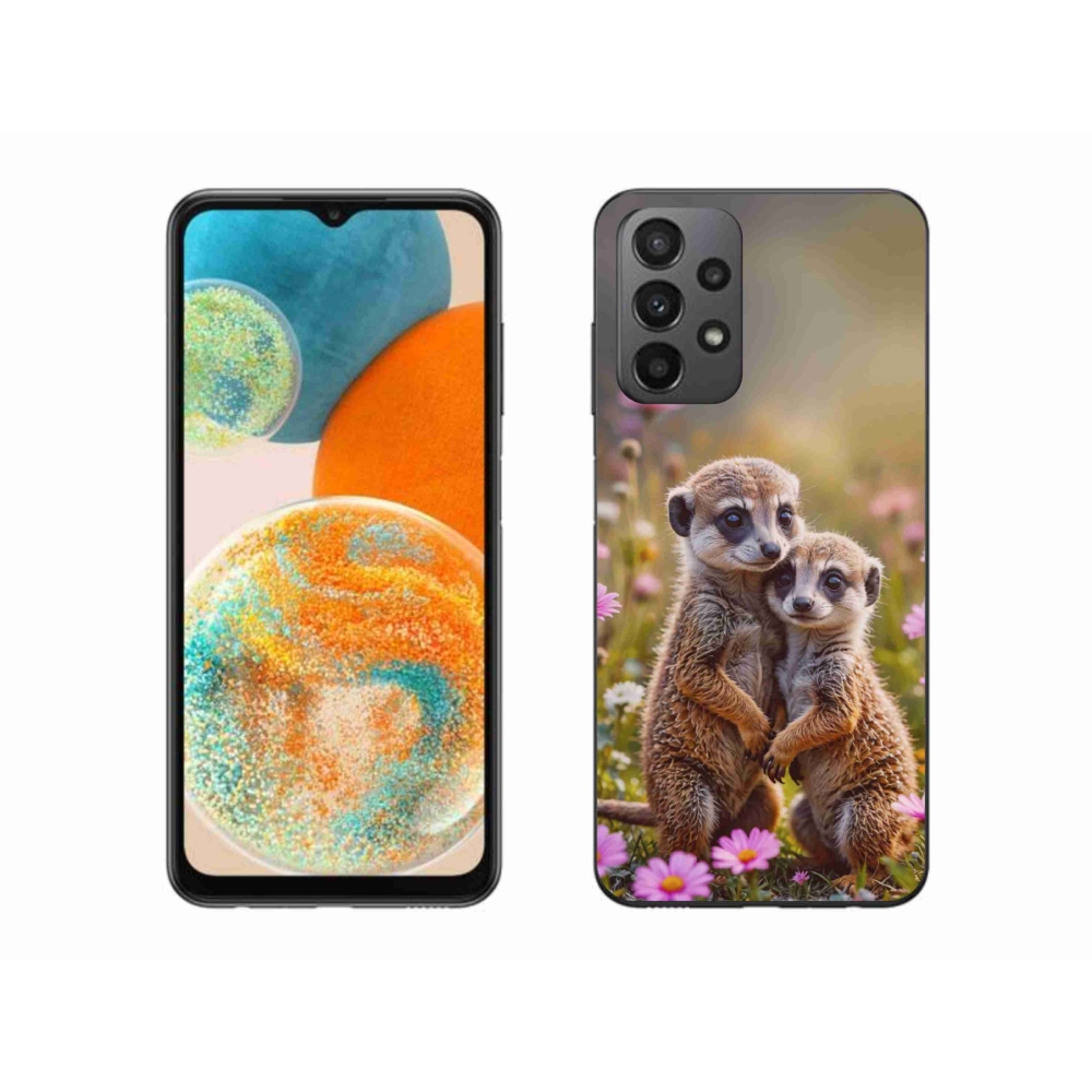 Gél borítás mmCase Samsung Galaxy A23 4G/5G - szurikátás duóhoz