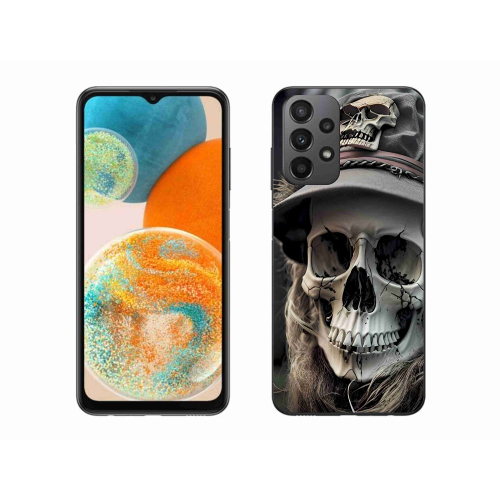 Zselés borítás mmCase Samsung Galaxy A23 4G/5G készülékhez - sötét koponya